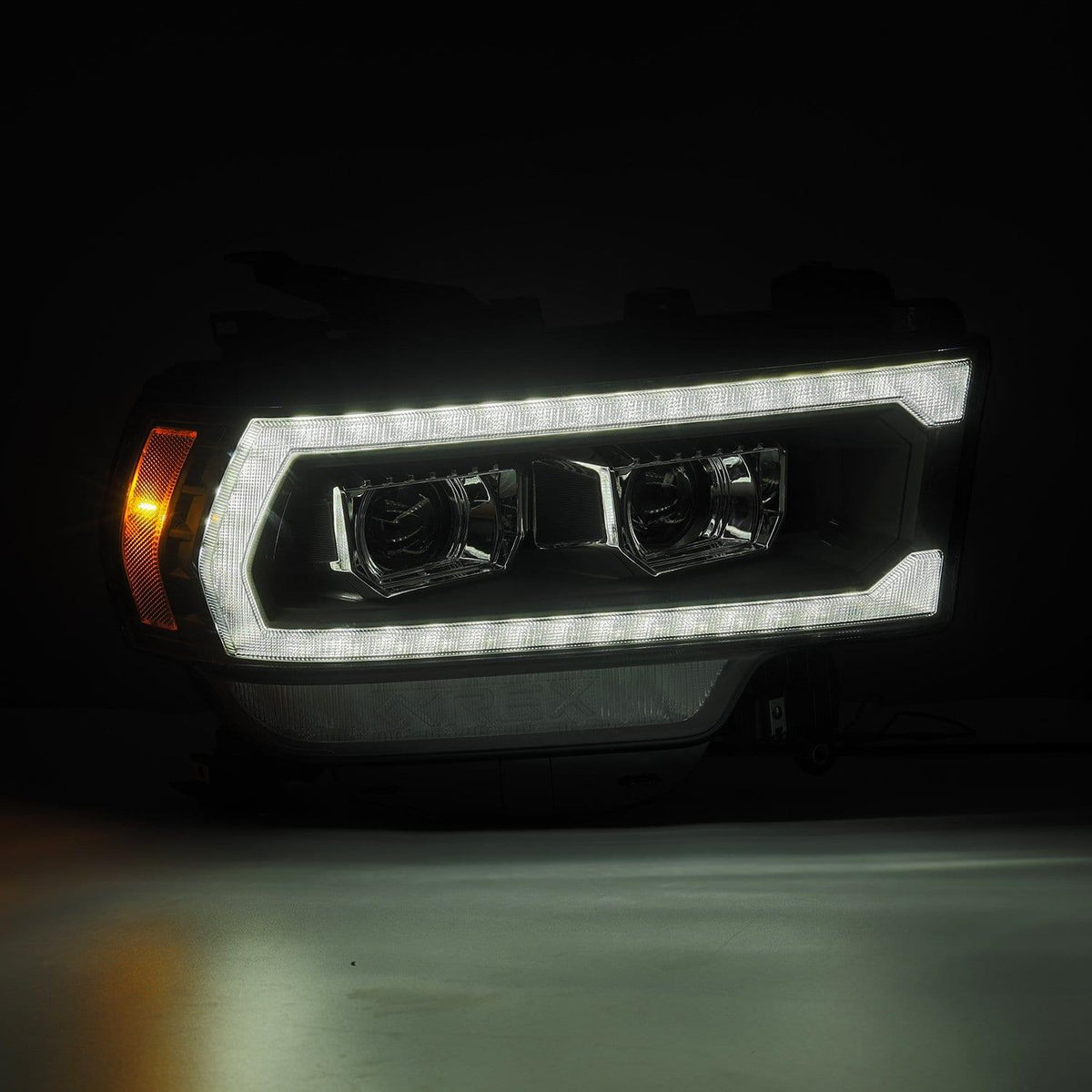 AlphaRex 2019-2024 Ram 2500/3500/4500/5500 LUXX-Series LED Projector Headlights Black