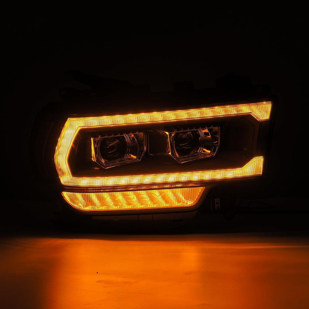 AlphaRex 2019-2024 Ram 2500/3500/4500/5500 LUXX-Series LED Projector Headlights Black