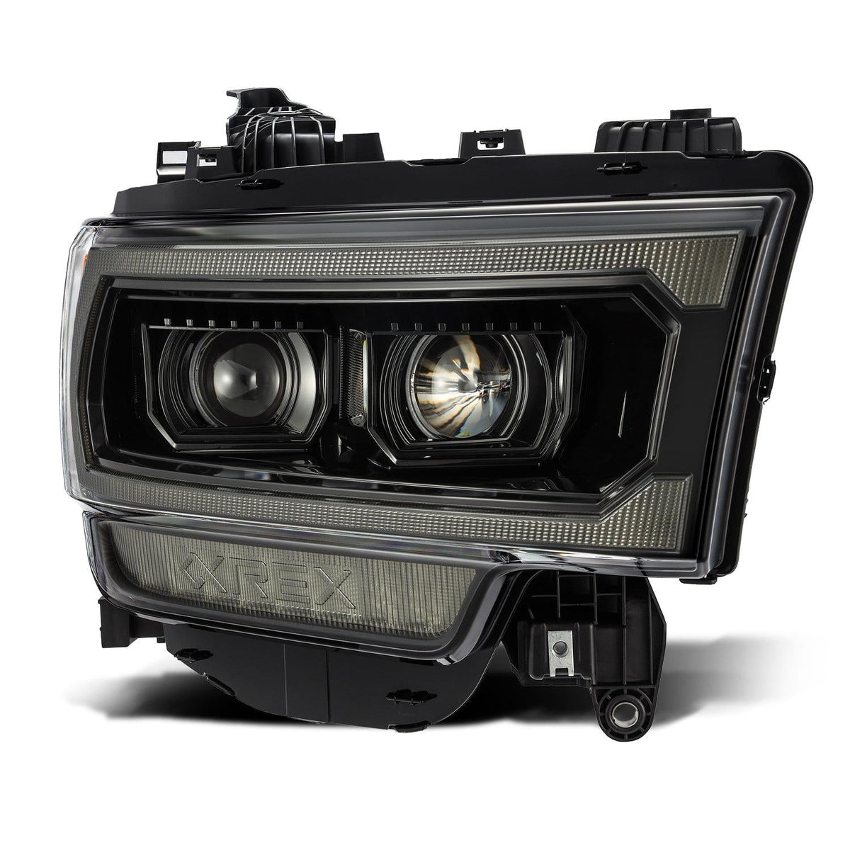 AlphaRex 2019-2024 Ram 2500/3500/4500/5500 LUXX-Series LED Projector Headlights Alpha-Black