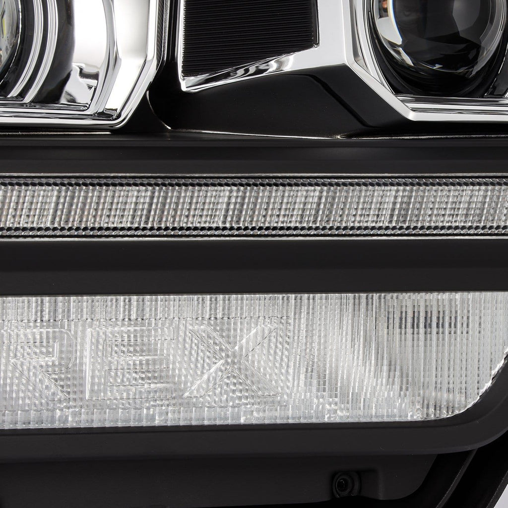 AlphaRex 2019-2024 Ram 2500/3500/4500/5500 LUXX-Series LED Projector Headlights Black