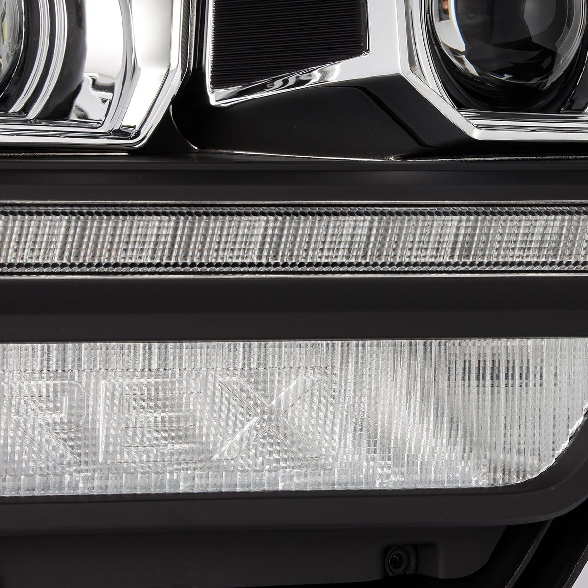 AlphaRex 2019-2024 Ram 2500/3500/4500/5500 LUXX-Series LED Projector Headlights Black