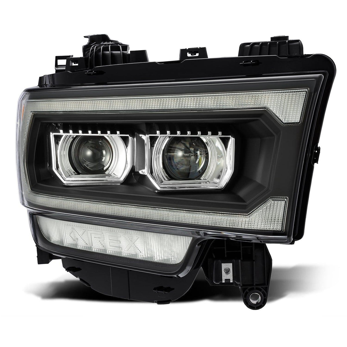 AlphaRex 2019-2024 Ram 2500/3500/4500/5500 LUXX-Series LED Projector Headlights Black