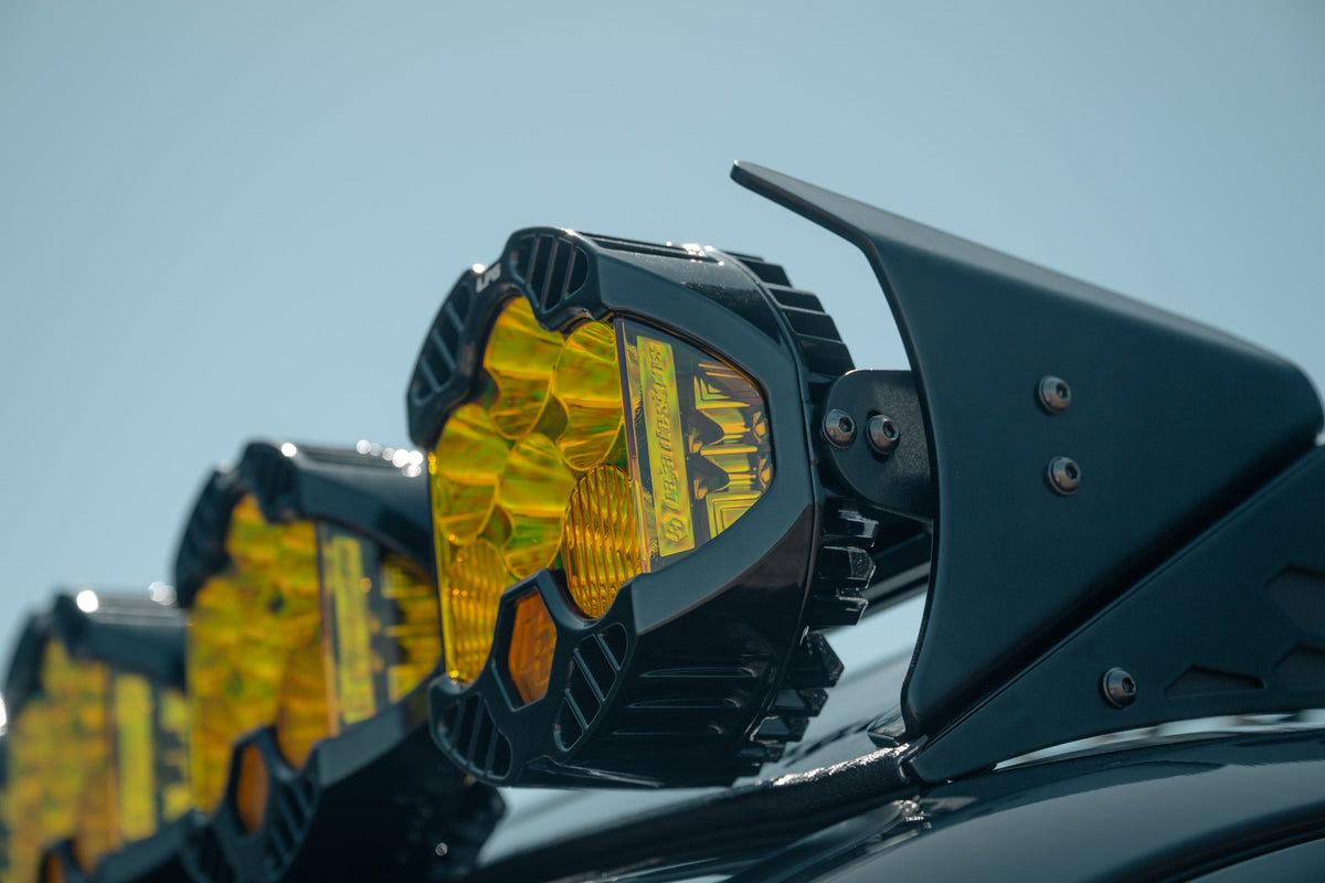 Toyota Rago Roof Rack Baja Designs LP6 Round Light Mount