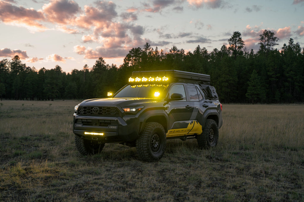 Toyota Rago Roof Rack Baja Designs LP6 Round Light Mount