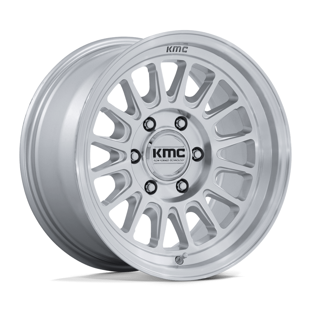 KMC IMPACT FFT GLOSS SILVER W/ MACHINED FACE