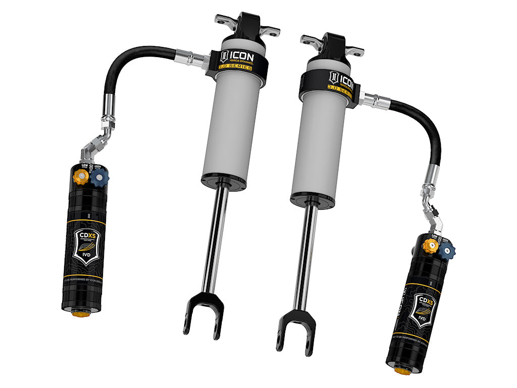 ICON 2020-2026 Chevrolet Silverado/GMC Sierra 2500/3500 HD, 0-3.5” Lift, Front, V.S. 3.0 Shock Absorbers, Remote Reservoir w/ CDXS, Pair