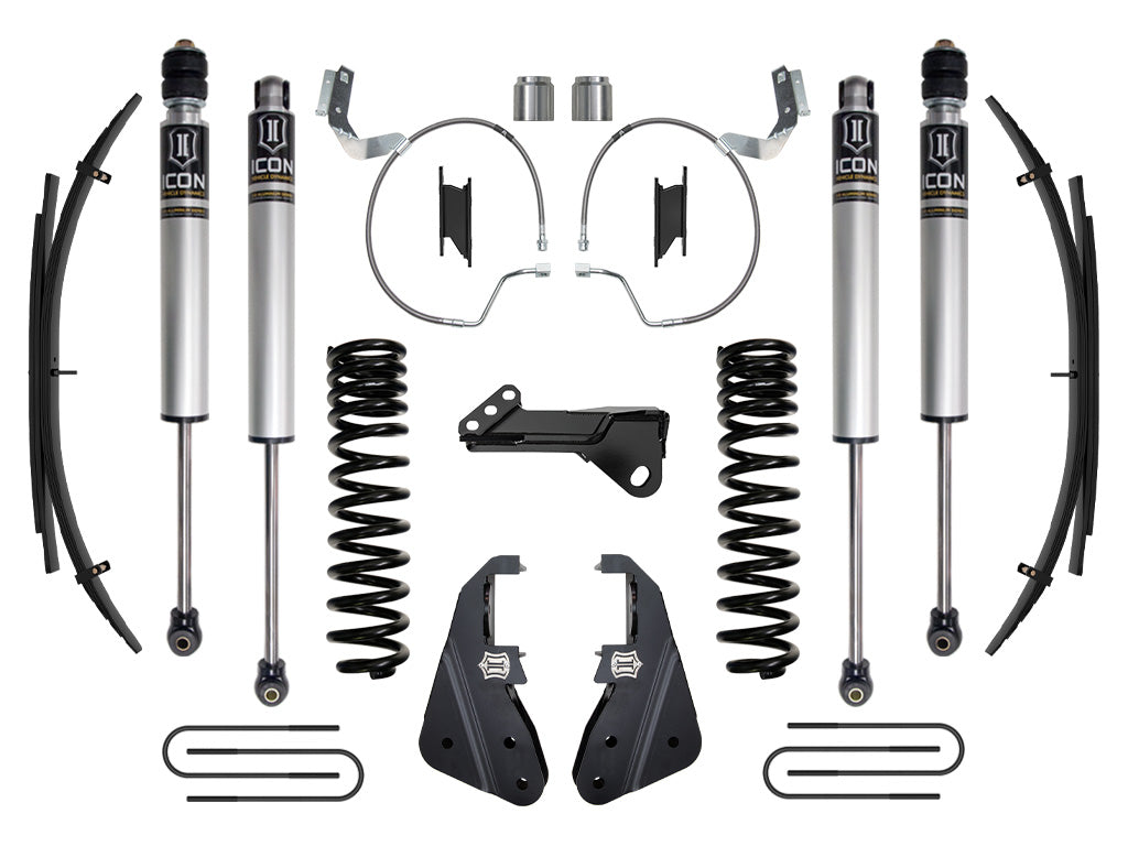 ICON 2023-2025 Ford F-250/F-350 Super Duty 4WD, Gas, 4.5" Lift, Stage 1 Suspension System w/ Expansion Packs