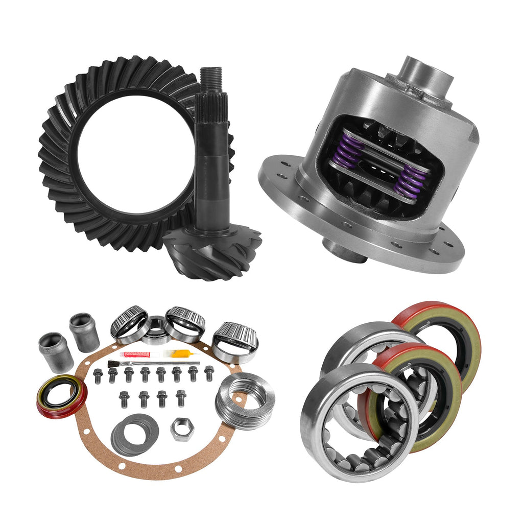 8.875" GM 12T 3.73 Rear Ring & Pinion, Install Kit, 30spl Posi, Axle Bearings