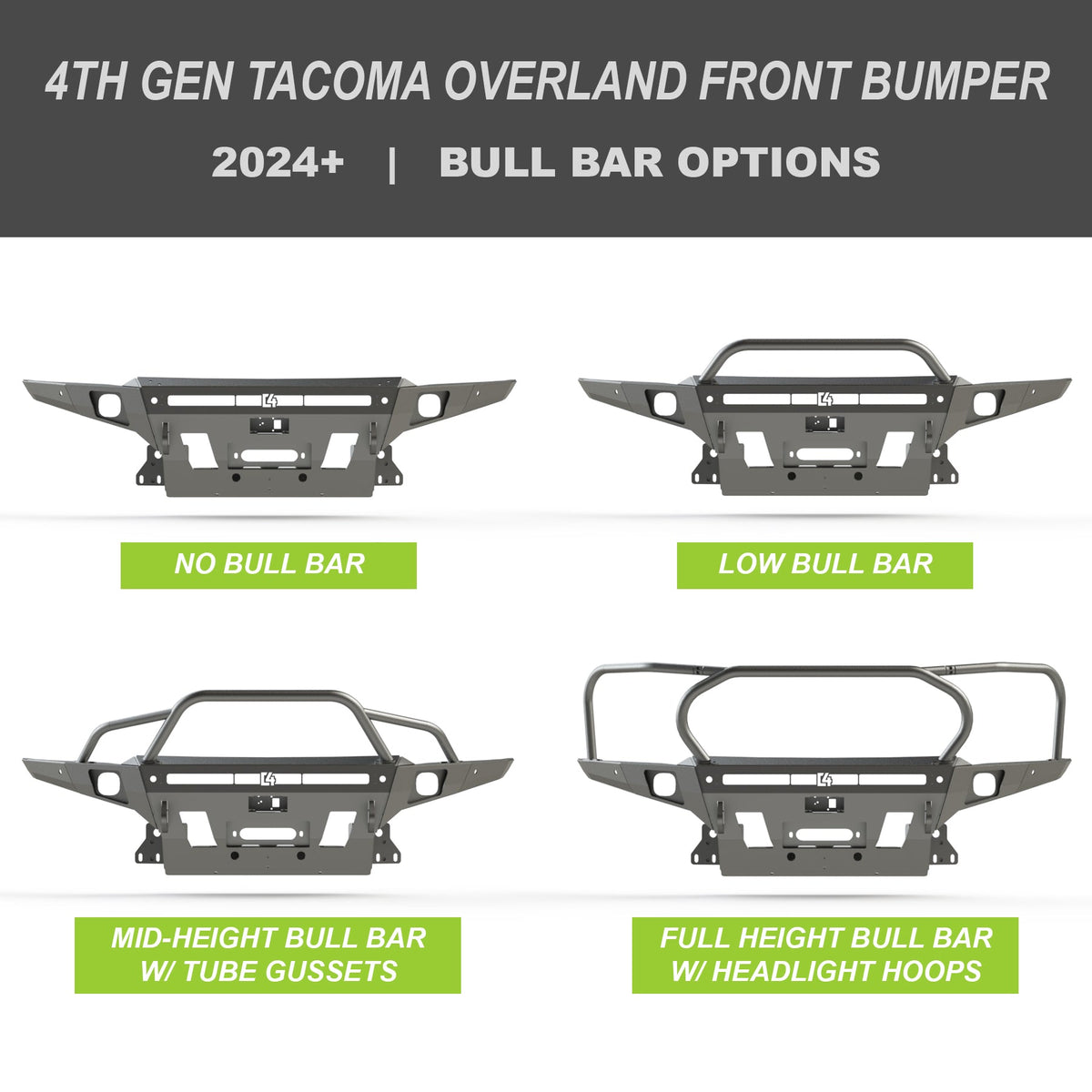 Tacoma Overland Front Bumper / 4th Gen / 2024-2026