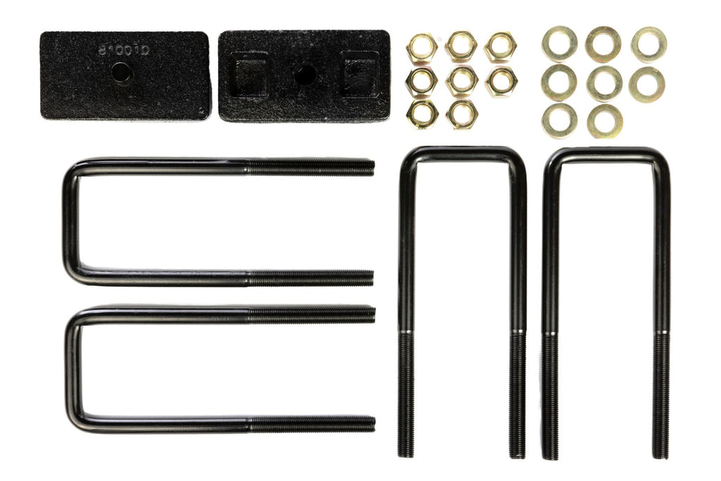 2007-2013 & 2019-2024 GMC SIERRA 1500/CHEVROLET SILVERADO 1500 2WD/4WD 1" BLOCK AND U BOLT KIT