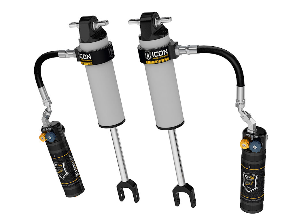 ICON 2020-2026 Chevrolet Silverado/GMC Sierra 2500/3500 HD, 0-3.5” Lift, Front, V.S. 3.0 Shock Absorbers, Remote Reservoir w/ CDXS, Pair