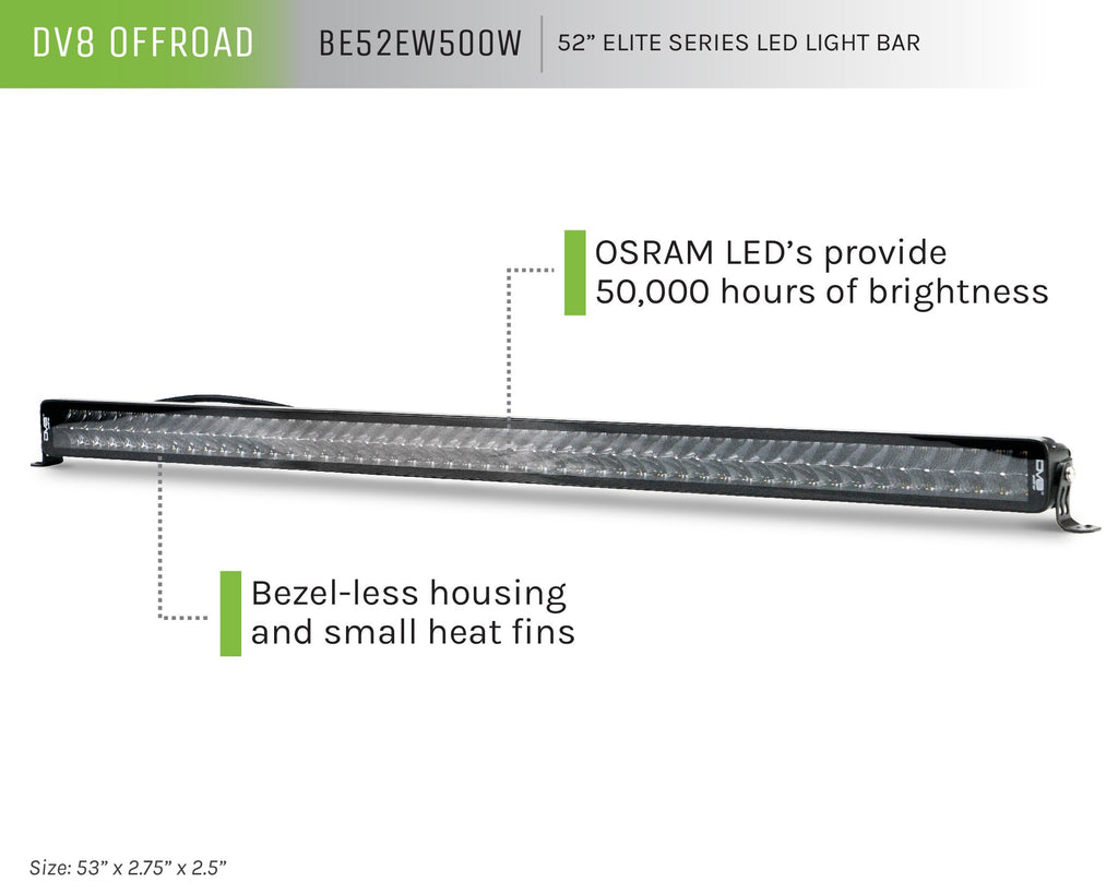 52-Inch Elite Series LED Light Bar | Dual Row