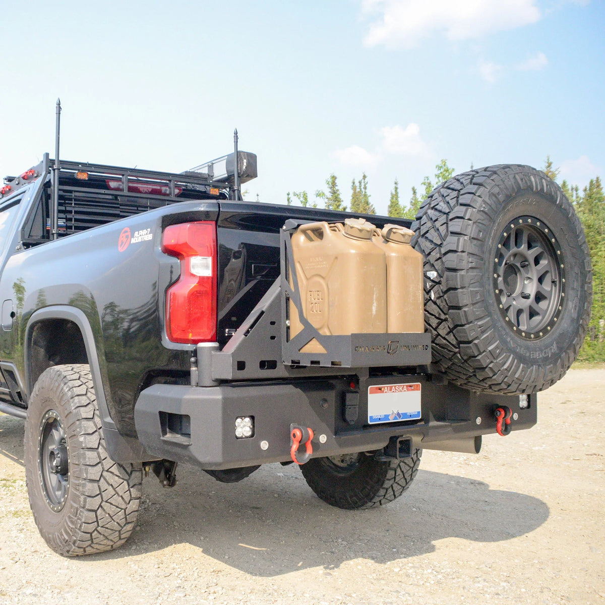 Chassis Unlimited 2020-Current Chevy Silverado 2500/3500 Octane Dual Swing Out Rear Bumper