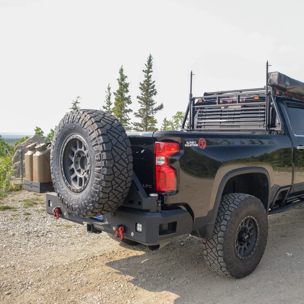 Chassis Unlimited 2020-Current GMC Sierra 2500/3500 Octane Dual Swing Out Rear Bumper