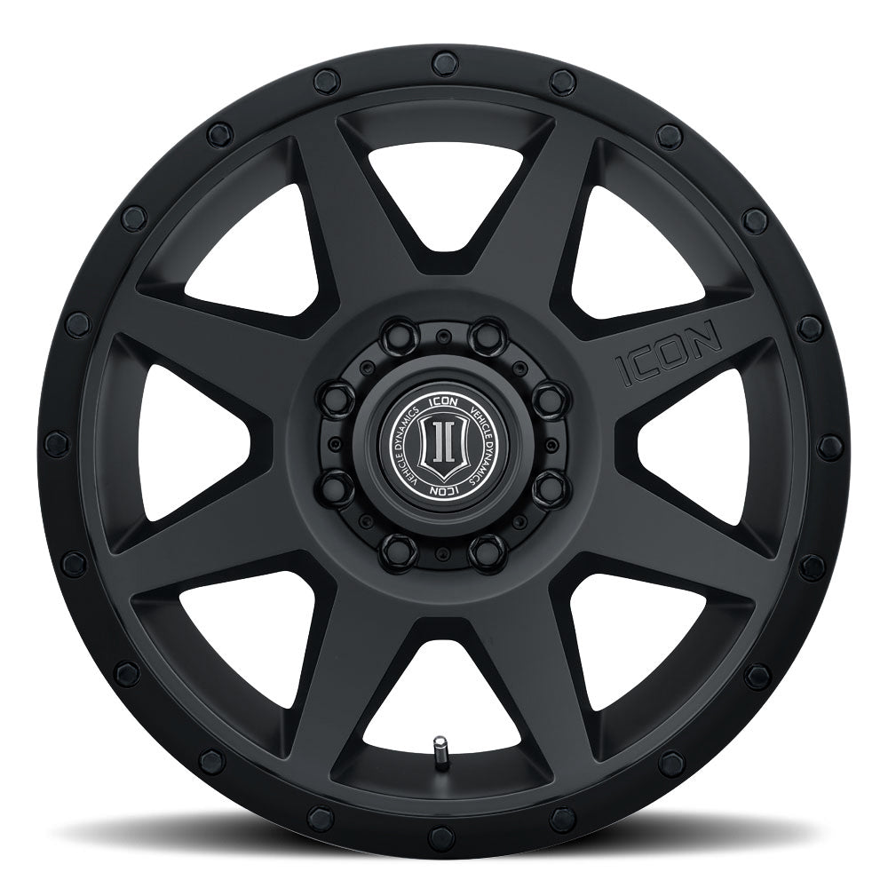 ICON Alloys Rebound HD, Double Black, 18 x 9 / 8 x 6.5, 12mm Offset, 5.25" BS