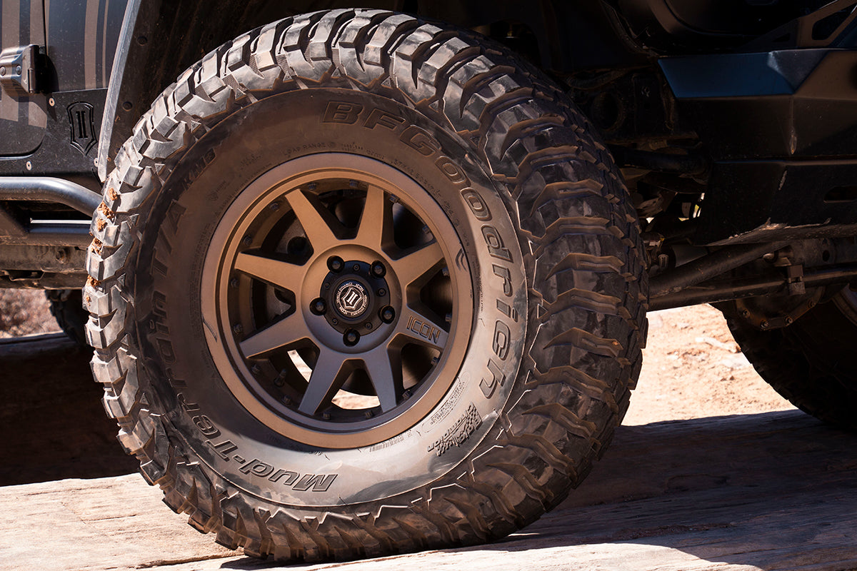 ICON Alloys Rebound Pro, Bronze, 17 x 8.5 / 5 x 4.5, 0mm Offset, 4.75" BS