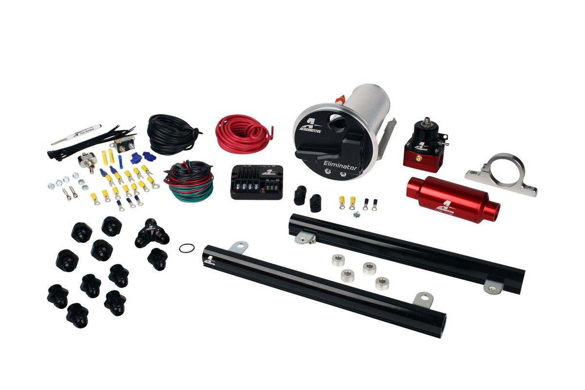 Eliminator In-Tank Pump Gas Fuel System with 5.4L CJ Fuel Rails, 07-12 Shelby GT500
