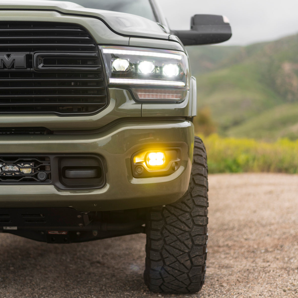 Diode Dynamics SS3 Fog Light Kit 5th Gen 2019-2024 Ram 2500/3500 Big Horn