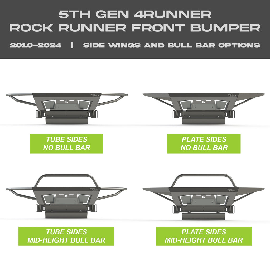 4Runner Rock Runner Front Bumper / 5th Gen / 1" Body Lift / 2010-2024
