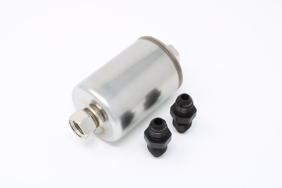 In-Line Fuel Filter Assembly with AN6 Fittings