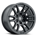 ICON Alloys Vector 6, Satin Black, 17 x 8.5 / 6 x 5.5, 0mm Offset, 4.75" BS