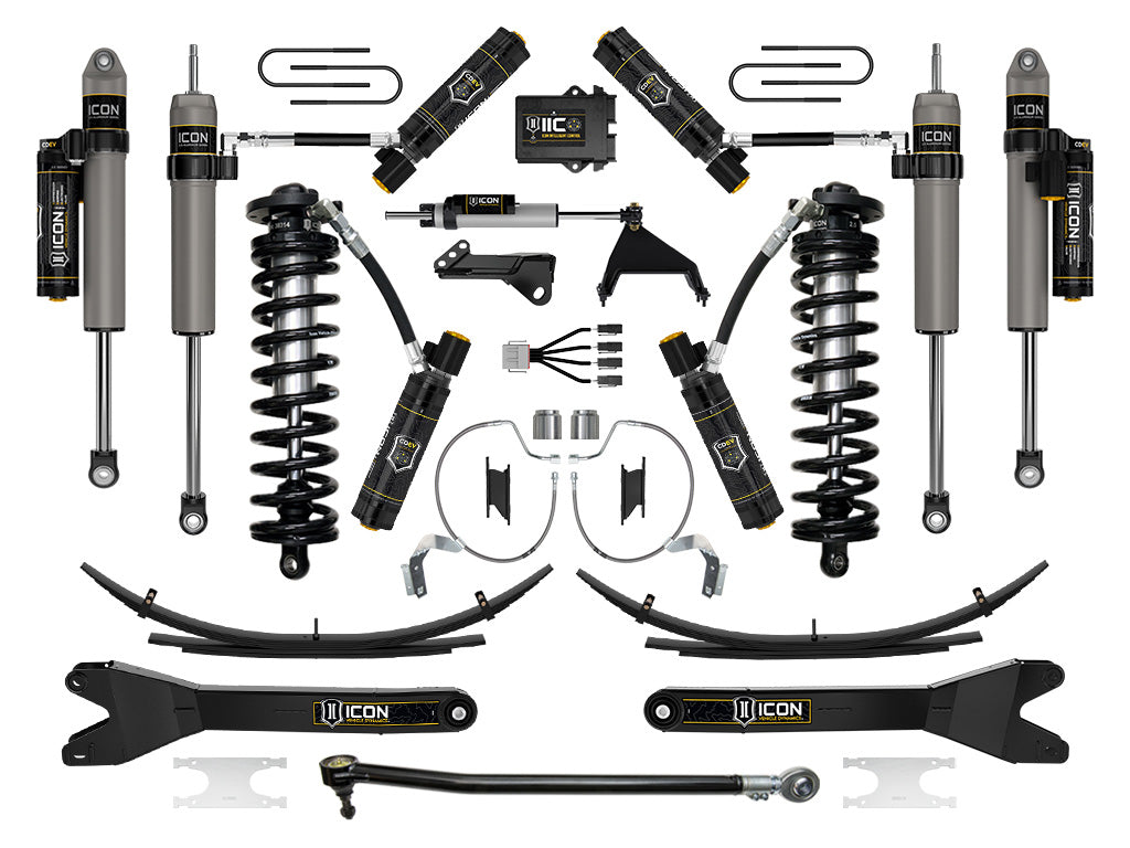 ICON 2023-2025 Ford F-250/F-350 Super Duty 4WD, 4-5.5" Lift, Stage 9 Coilover Conversion System w/ Radius Arms & Expansion Packs