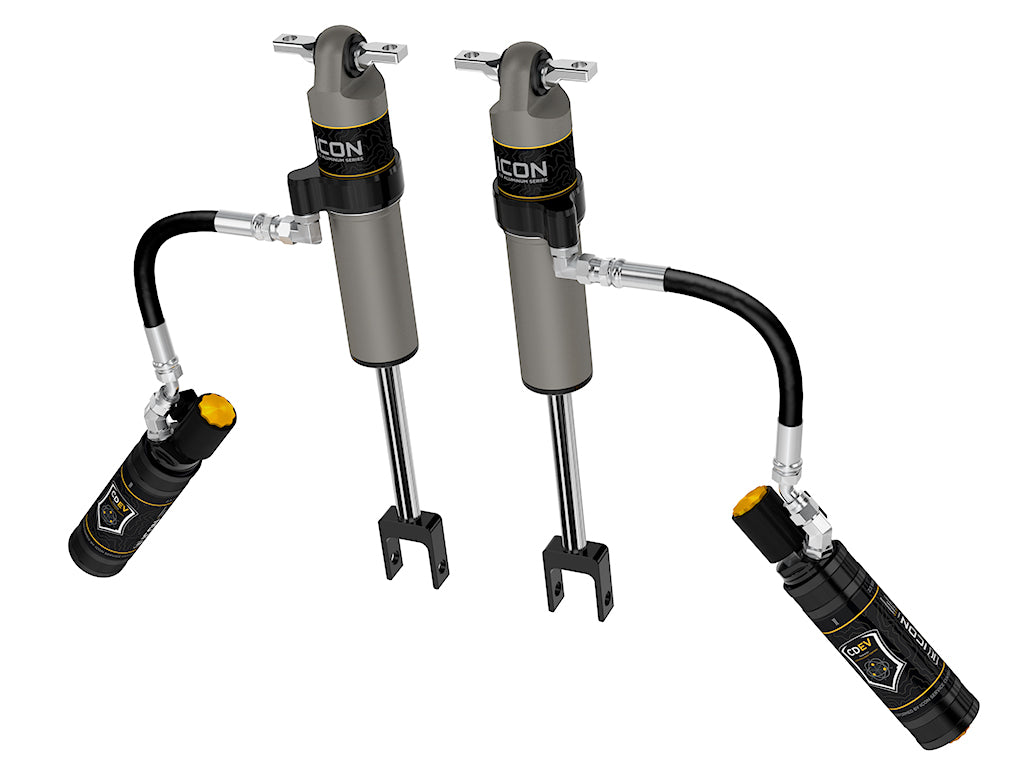 ICON 2020-2026 Chevrolet Silverado/GMC Sierra 2500/3500 HD, 0-3.5” Lift, Front, V.S. 2.5 Aluminum Series Shock Absorbers, Remote Reservoir w/ CDEV, Pair