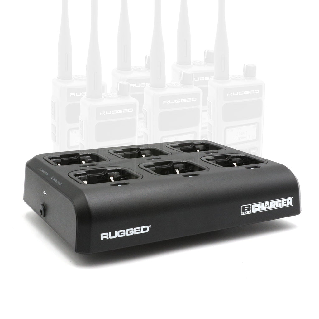 6-Pack Bank Charger for Handheld Radios