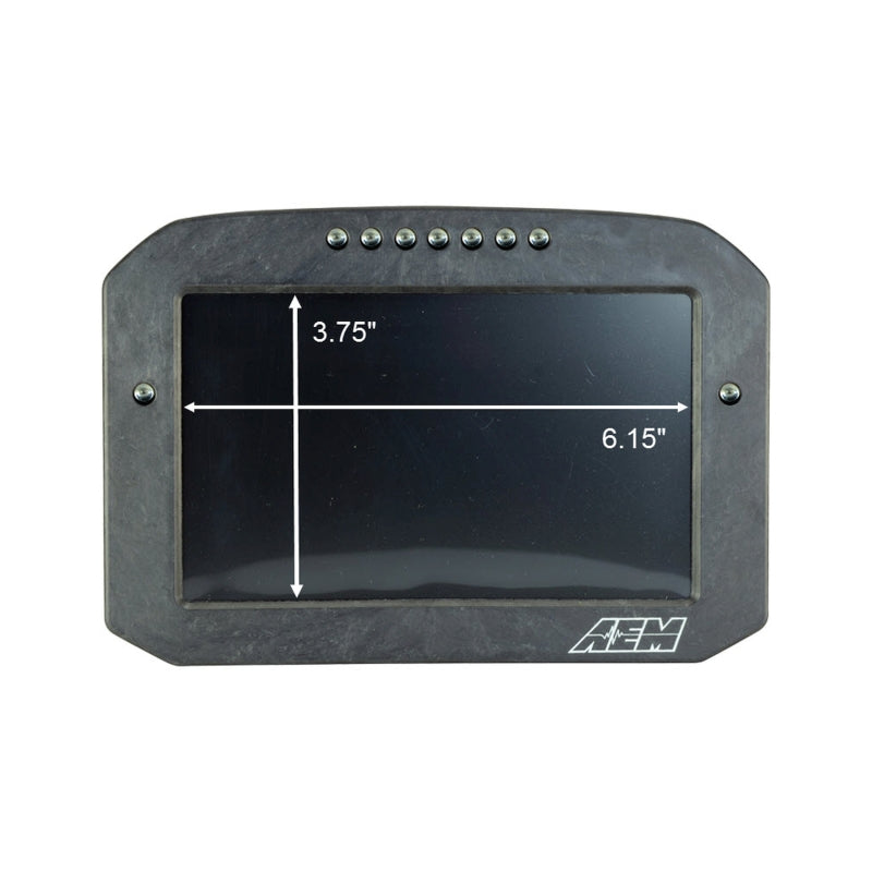 AEM CD-7G Carbon Flush Digital Dash Display w/ Internal 20Hz GPS & Antenna