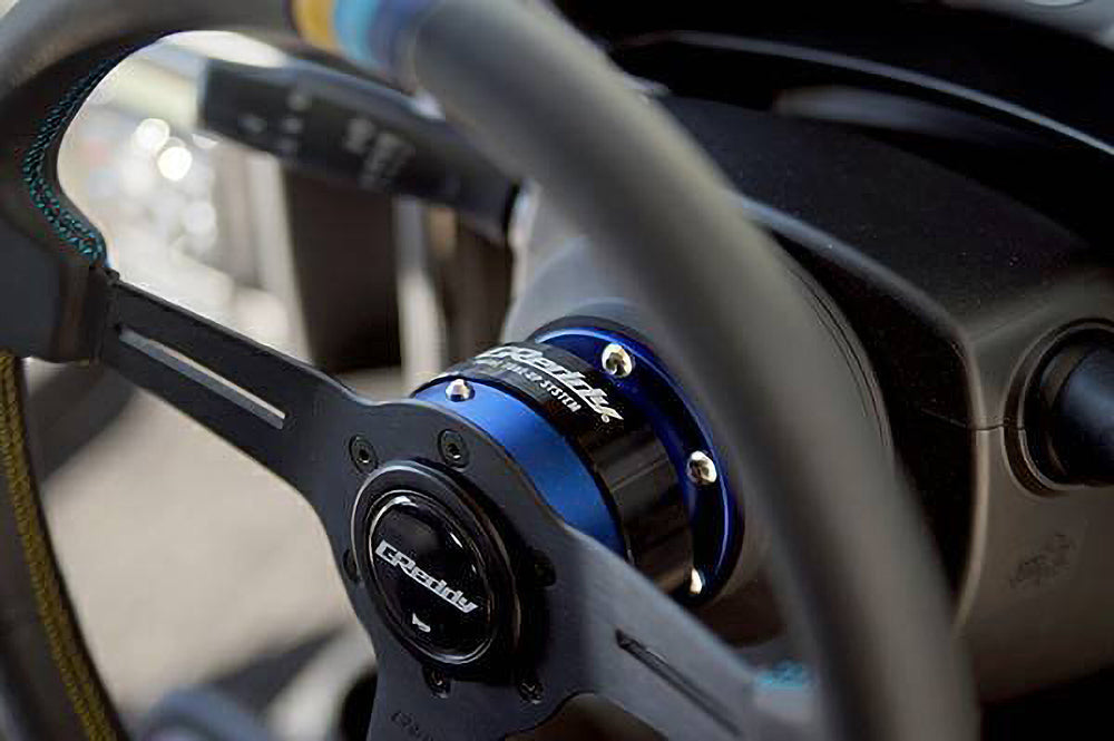BLUE GREDDY RAPFIX II STEERING WHEEL QUICK RELEASE HUB - (70723801)