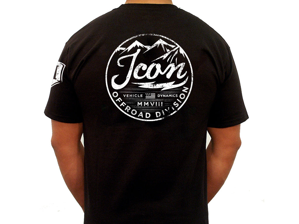 ICON Vintage-Logo Tee – Black, XXL