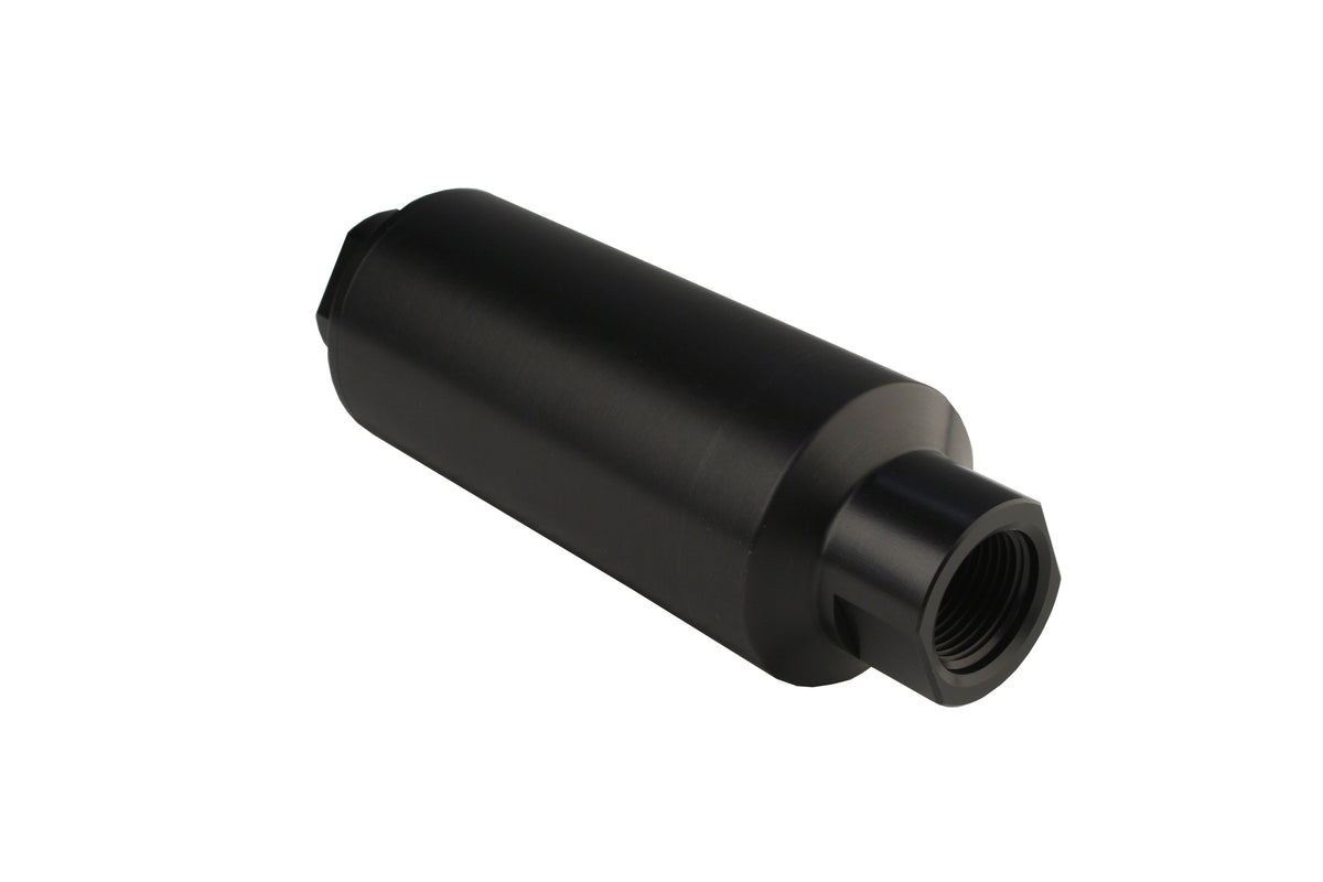 100 Micron Black Fuel Filter with Marine Hard Coat, ORB-12 Ports & Stainless Mesh Element