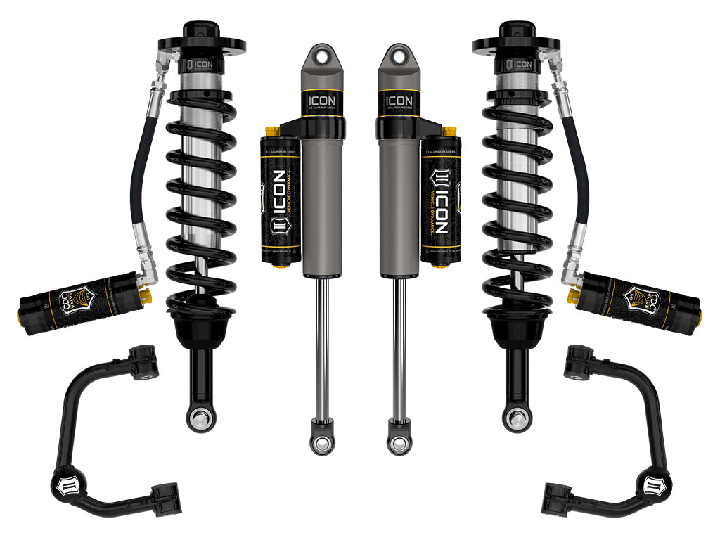 ICON 2021-2025 Ford F-150 Tremor, 2.5-3" Lift, Stage 4 Suspension System, Tubular, CDCV