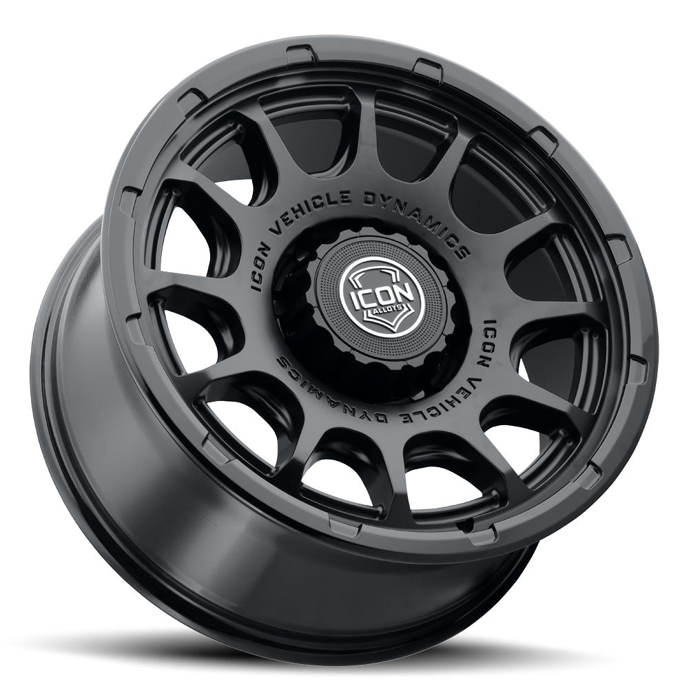 ICON Alloys Rancho, Double Black, 20 x 9 / 8 x 170, 6mm Offset, 5.25" BS