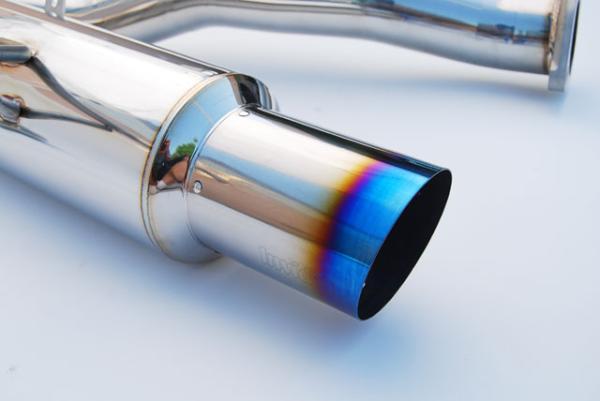 Invidia 08-09 WRX Sedan 76mm (101mm tip) RACING Titanium Tip Cat-back Exhaust