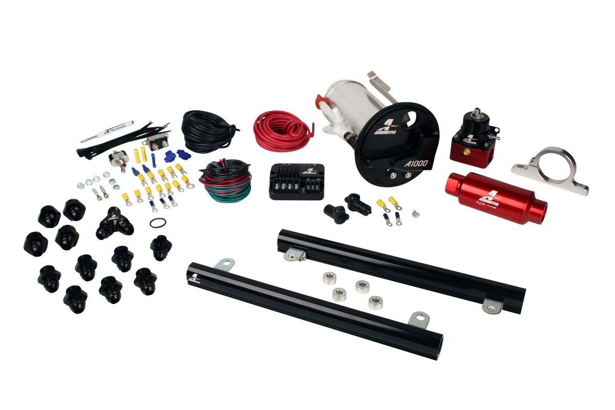 A1000 In-Tank Pump Gas Fuel System with 5.4L CJ Fuel Rails, 07-12 Shelby GT500