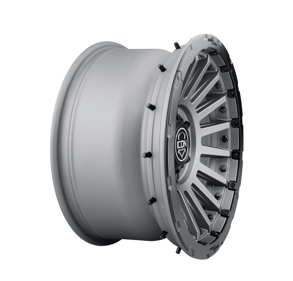ICON Alloys Recon Pro, Charcoal, 17 x 8.5 / 8 x 6.5, 13mm Offset, 5.25" Backspace