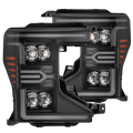 Alpha Rex 20-22 Ford Super Duty NOVA-Series LED Projector Headlights Black