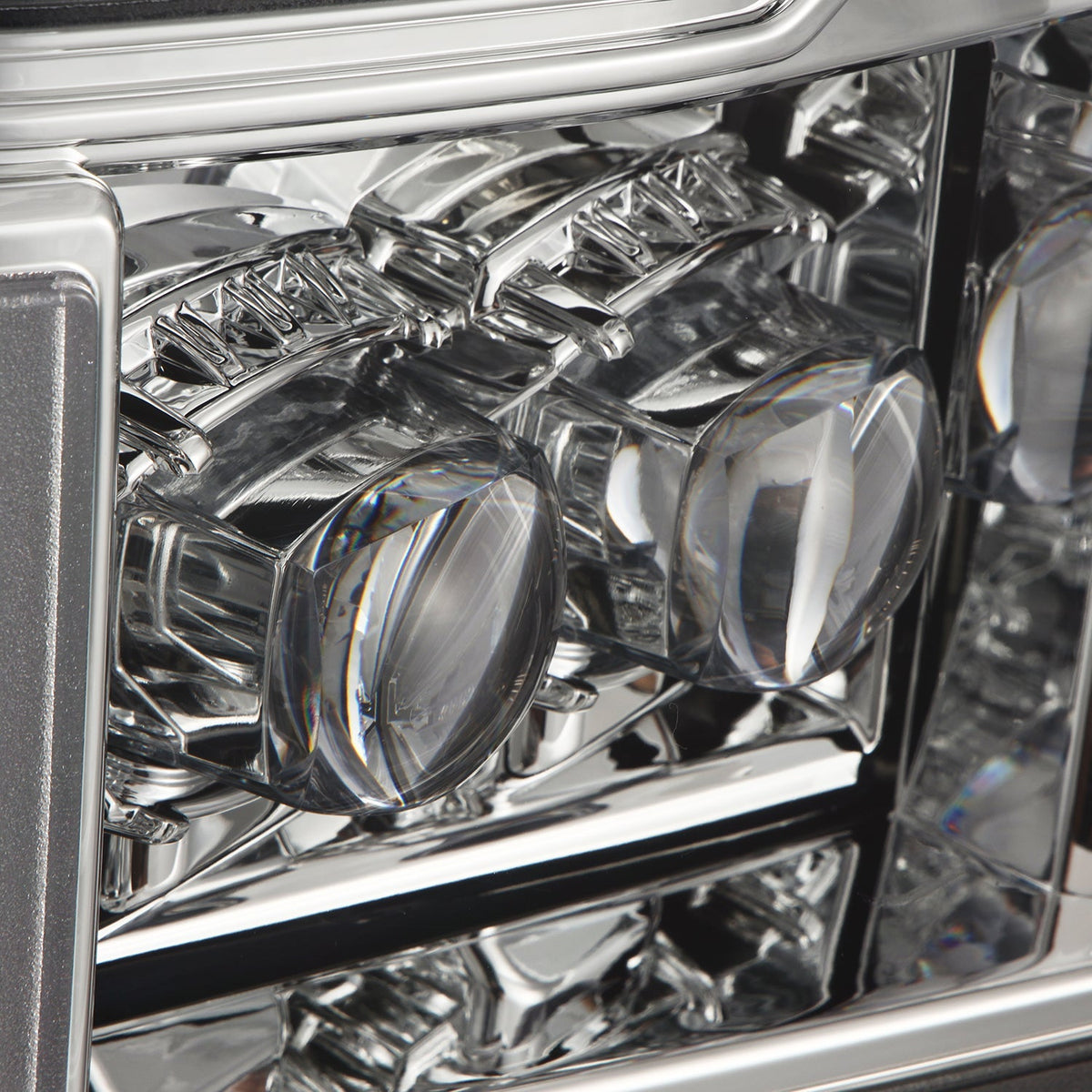 Alpha Rex 20-22 Ford Super Duty NOVA-Series LED Projector Headlights Chrome