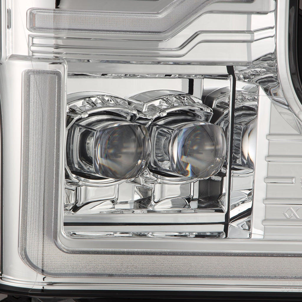Alpha Rex 20-22 Ford Super Duty NOVA-Series LED Projector Headlights Chrome