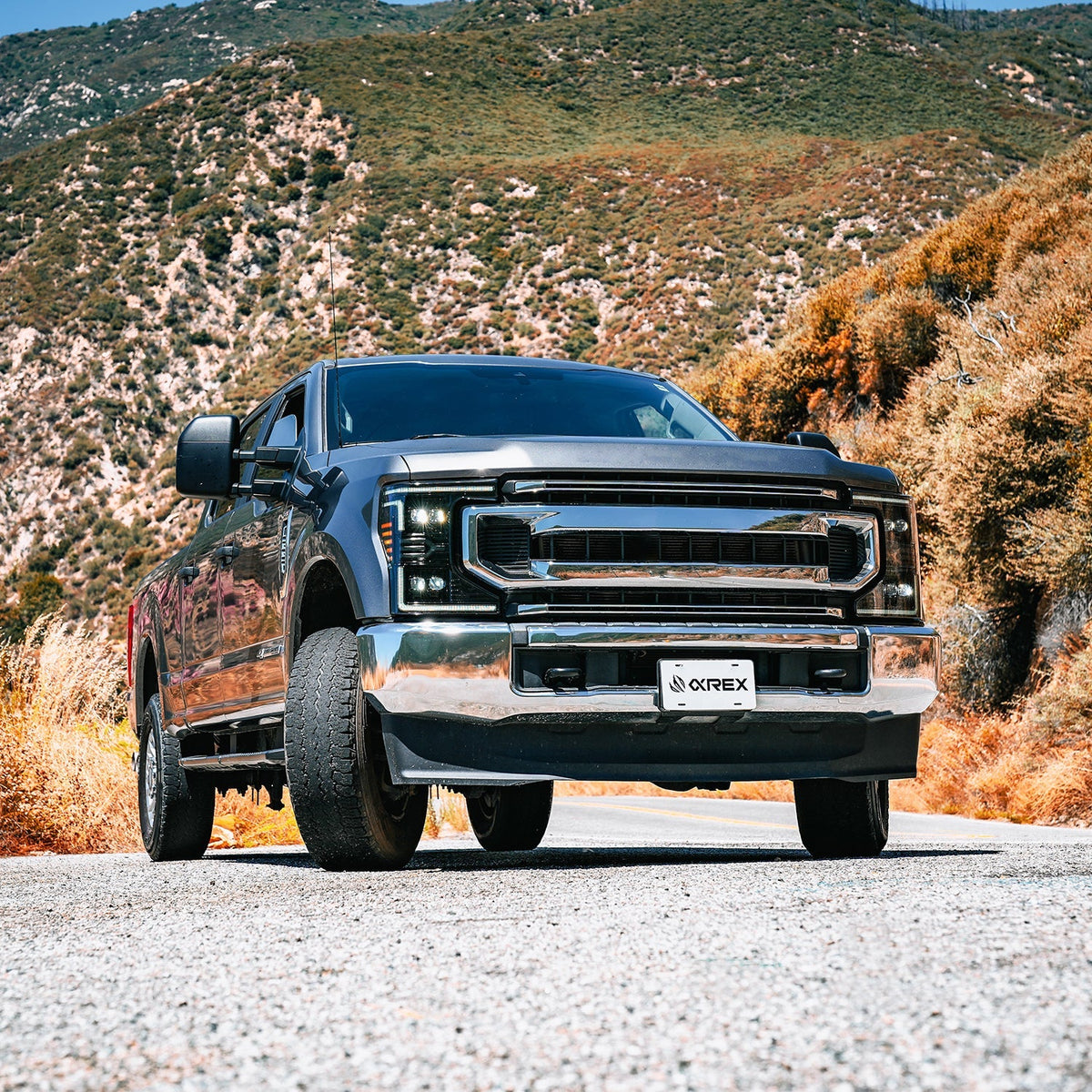 Alpha Rex 20-22 Ford Super Duty NOVA-Series LED Projector Headlights Chrome