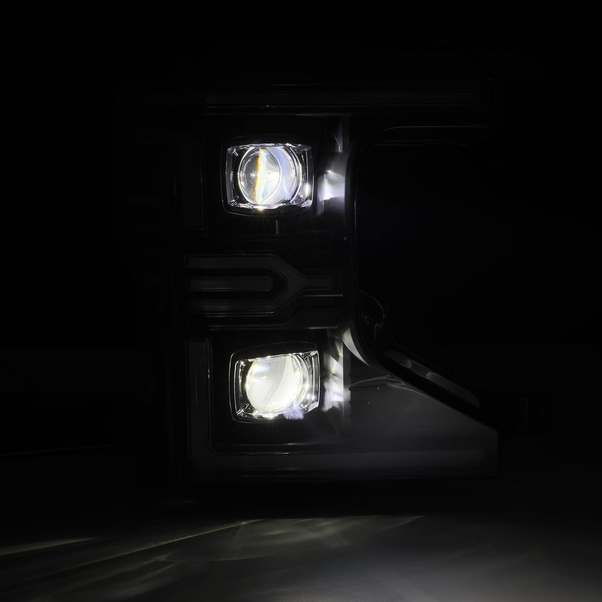 Alpha Rex 20-22 Ford Super Duty LUXX-Series LED Projector Headlights Black
