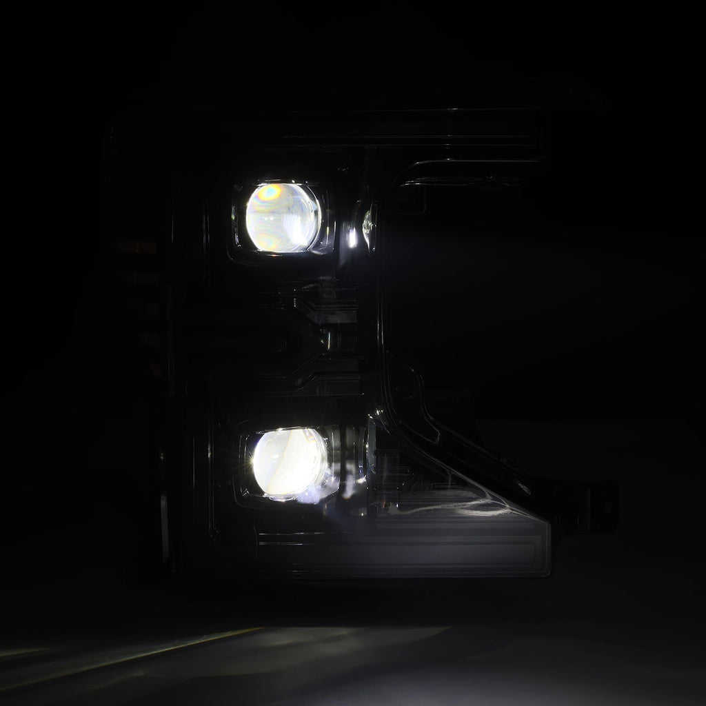 Alpha Rex 20-22 Ford Super Duty LUXX-Series LED Projector Headlights Alpha-Black