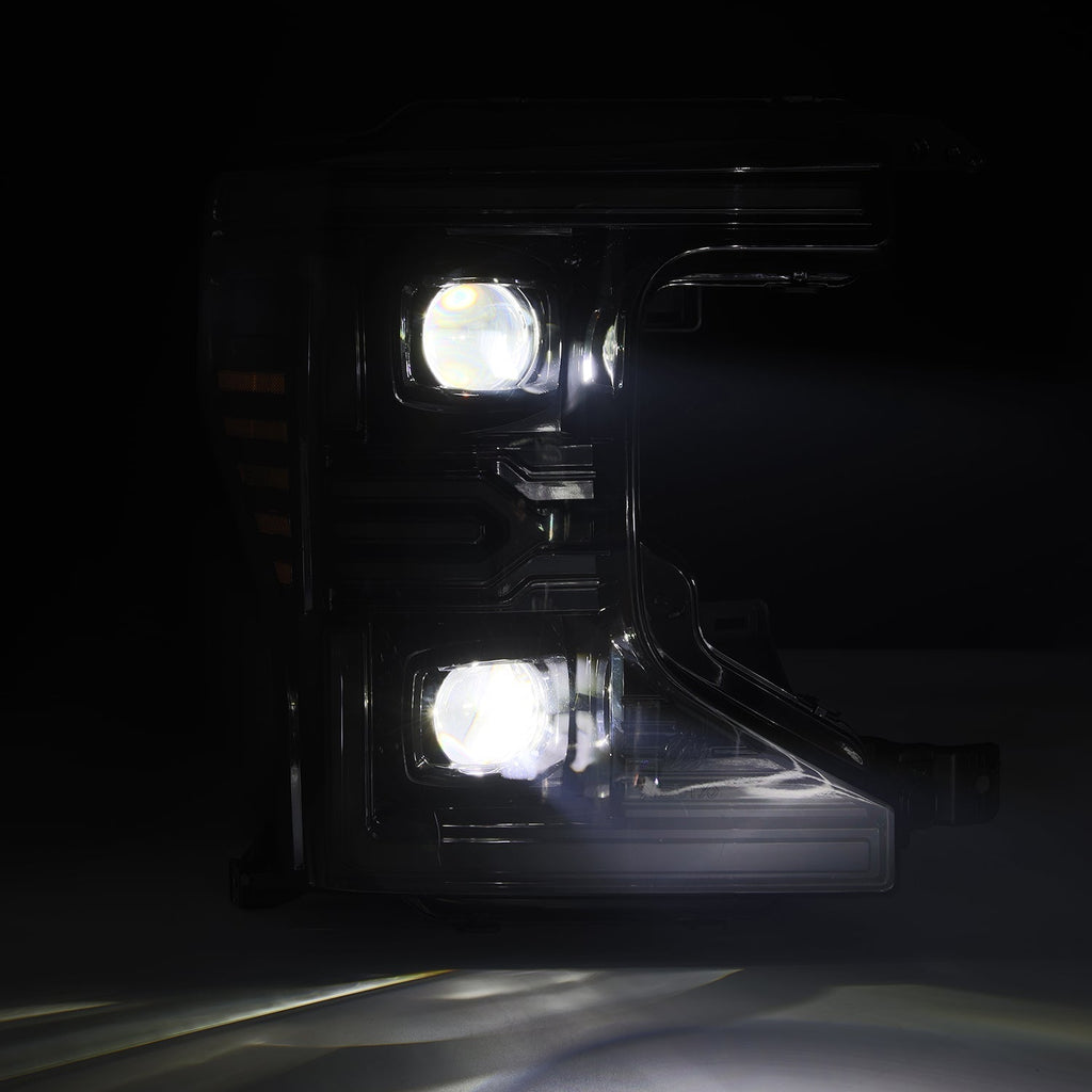 Alpha Rex 20-22 Ford Super Duty LUXX-Series LED Projector Headlights Alpha-Black