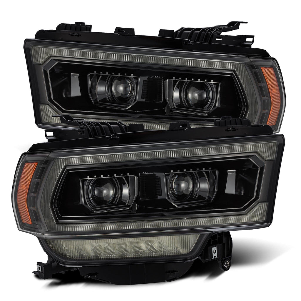 AlphaRex 2019-2024 Ram 2500/3500/4500/5500 LUXX-Series LED Projector Headlights Alpha-Black