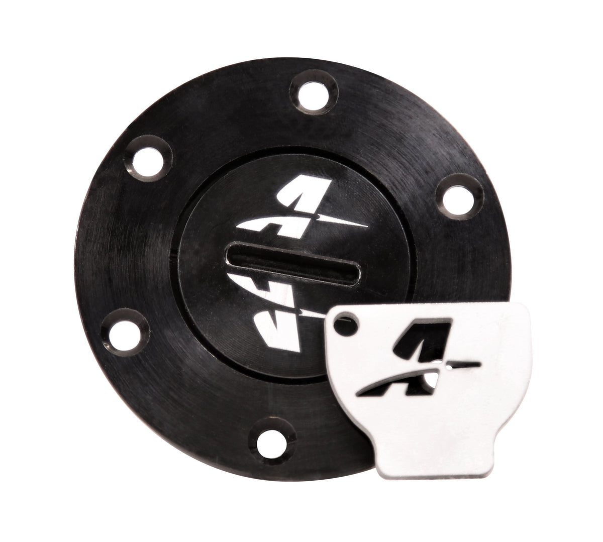 Screw on Fillcap, 1.5" Black with Key