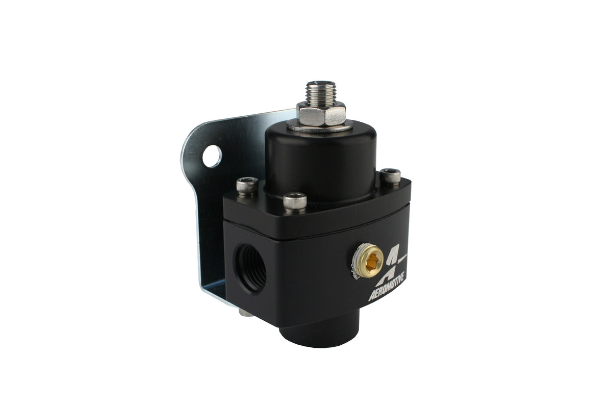 Carbureted Adjustable Fuel Pressure Regulator with ORB-06 Ports and Marine Hard Coat