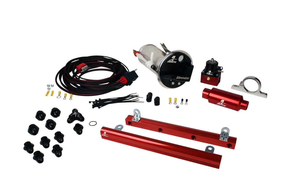 Eliminator In-Tank Race Fuel System with 5.4L 4-V Fuel Rails, 05-09 Mustang GT