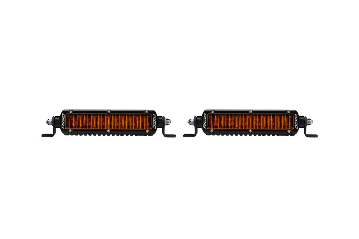RIGID SR-Series SAE 6" with Amber PRO Lens | Pair