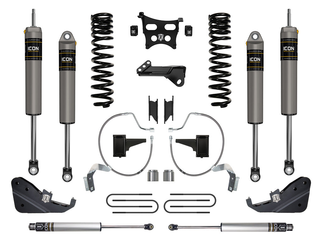 ICON 2023-2025 Ford F-250/F-350 Super Duty 4WD, Gas, 4.5" Lift, Stage 3 Suspension System